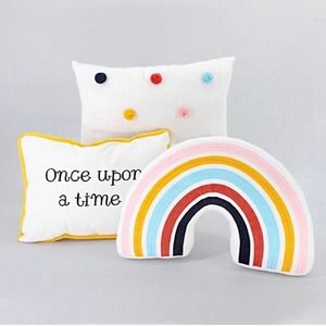 Bullseyes Playground Rainbow Pillow Set